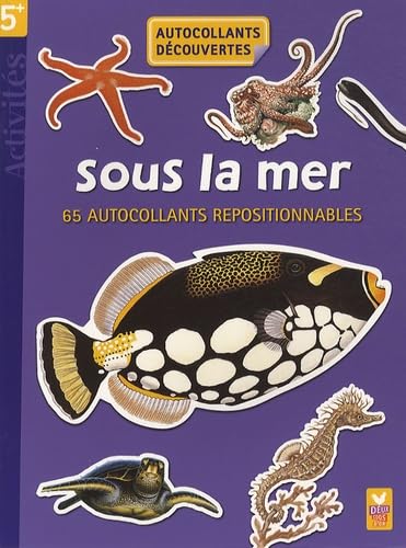 Sous la mer: 65 autocollants repositionnables book