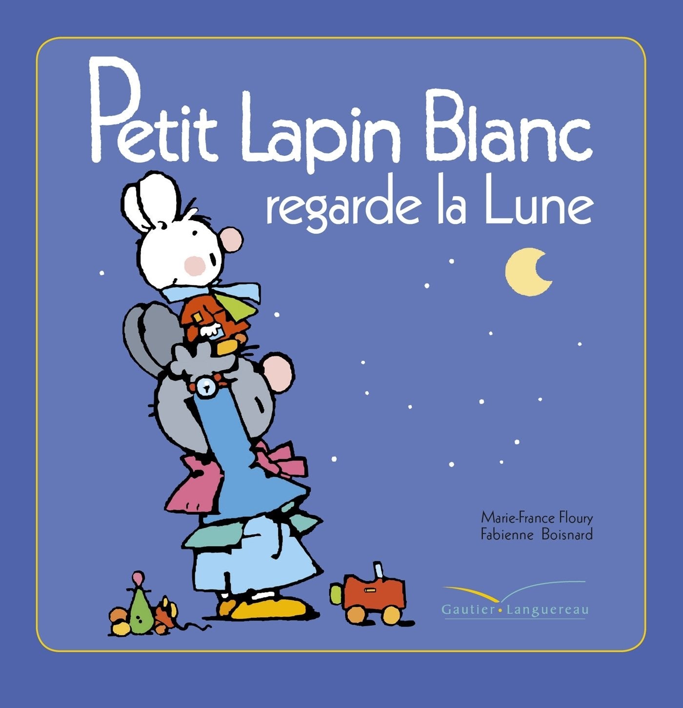 Petit Lapin Blanc regarde la lune book