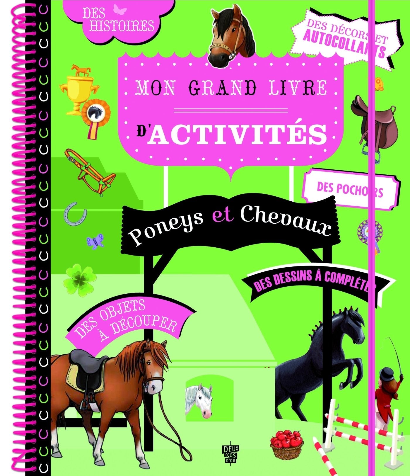 Mon grand livre d'activités: Poneys et chevaux book