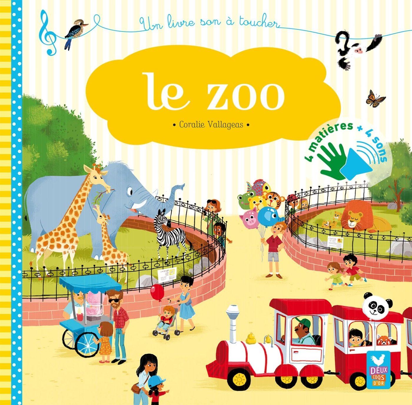 Au zoo - livre sonore à toucher book