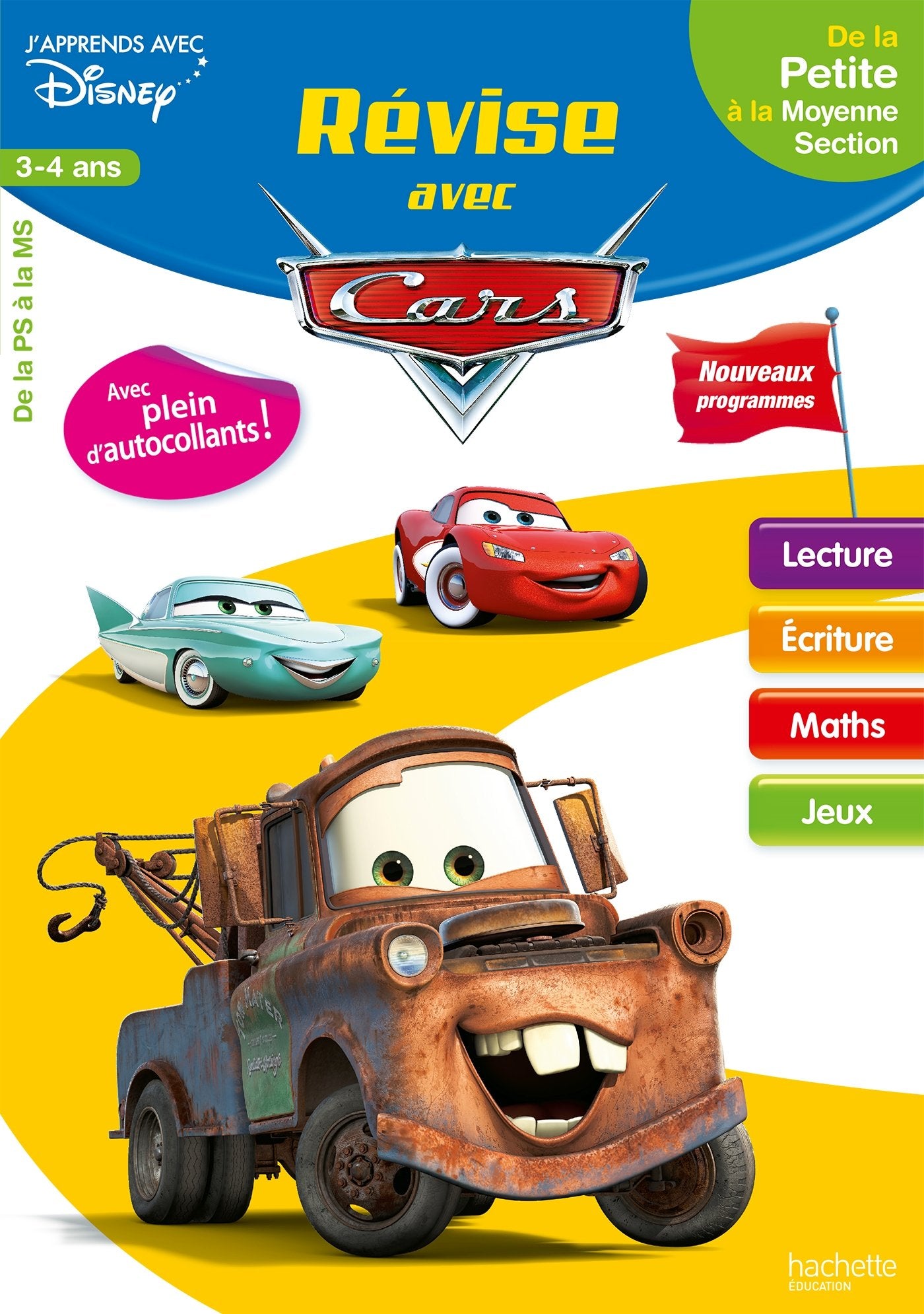 Révise avec Cars 3-4 ans: De la Petite à la Moyenne Section book