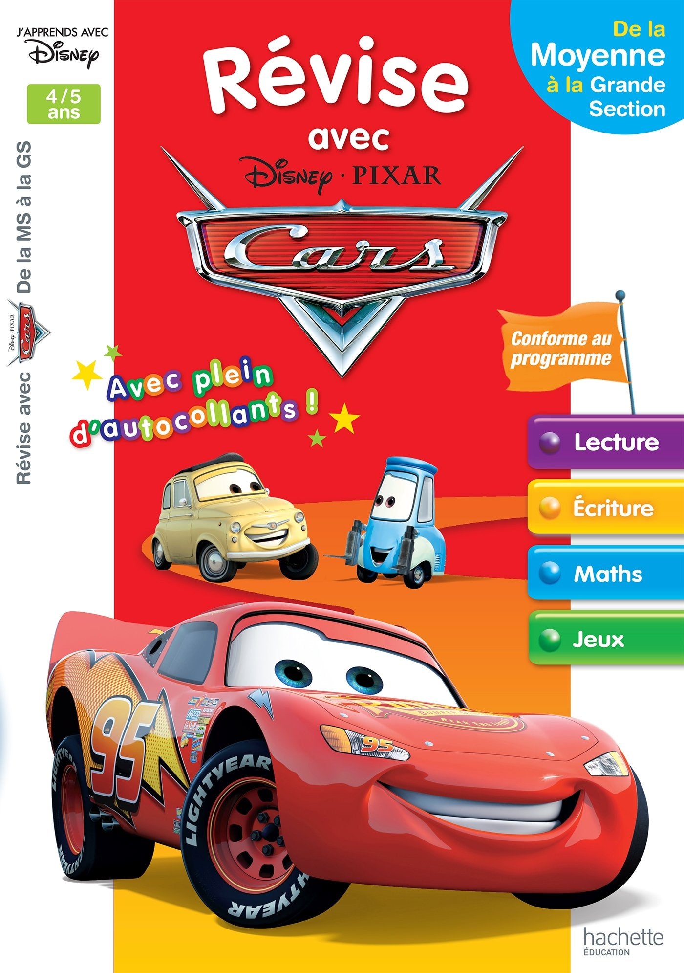 Disney - Cars - De la Moyenne à la Grande Section - Cahier de vacances 2021 Non-fiction