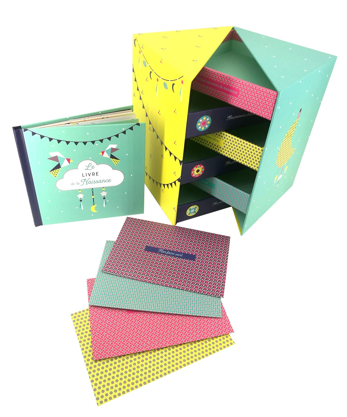 Coffret La boîte à trésors de mon bébé: Un joli coffret à tiroirs pour conserver tous les souvenirs de bébé book
