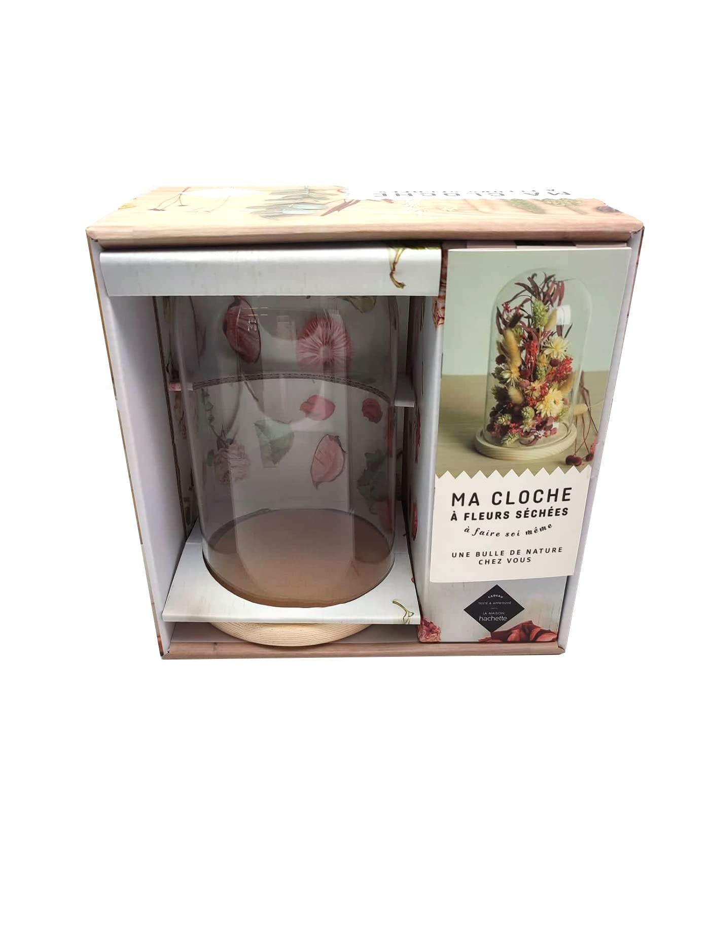 Coffret Ma Cloche de fleurs séchées: à faire soi même book
