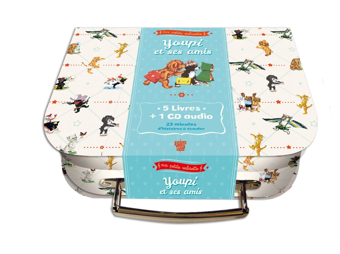 Ma petite valise Youpi et ses amis: Youpi à l'école ; Pouf le chaton bleu ; Boum et ses frères ; Pouf et Noiraud à la montagne ; Pipo chien de berger book