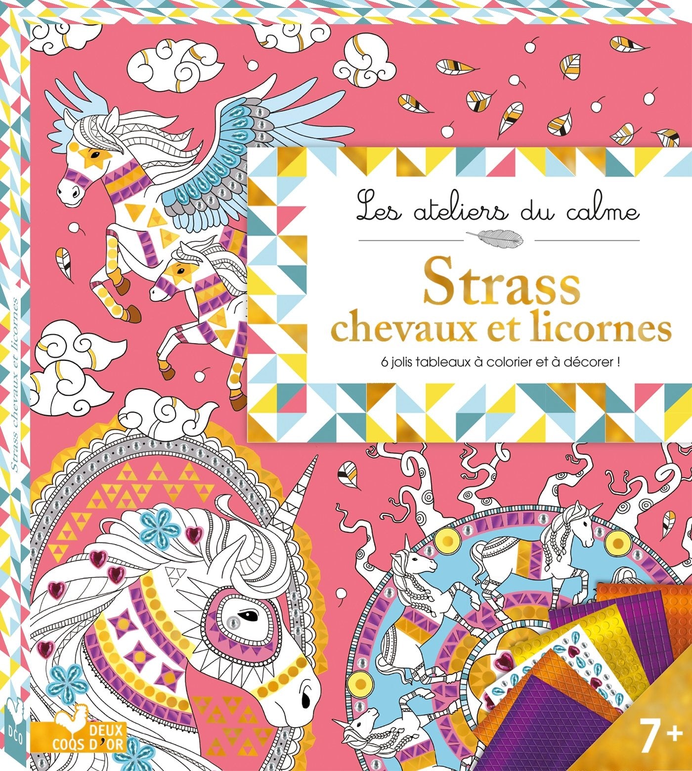 Strass Chevaux et licornes - boîte avec accessoires book