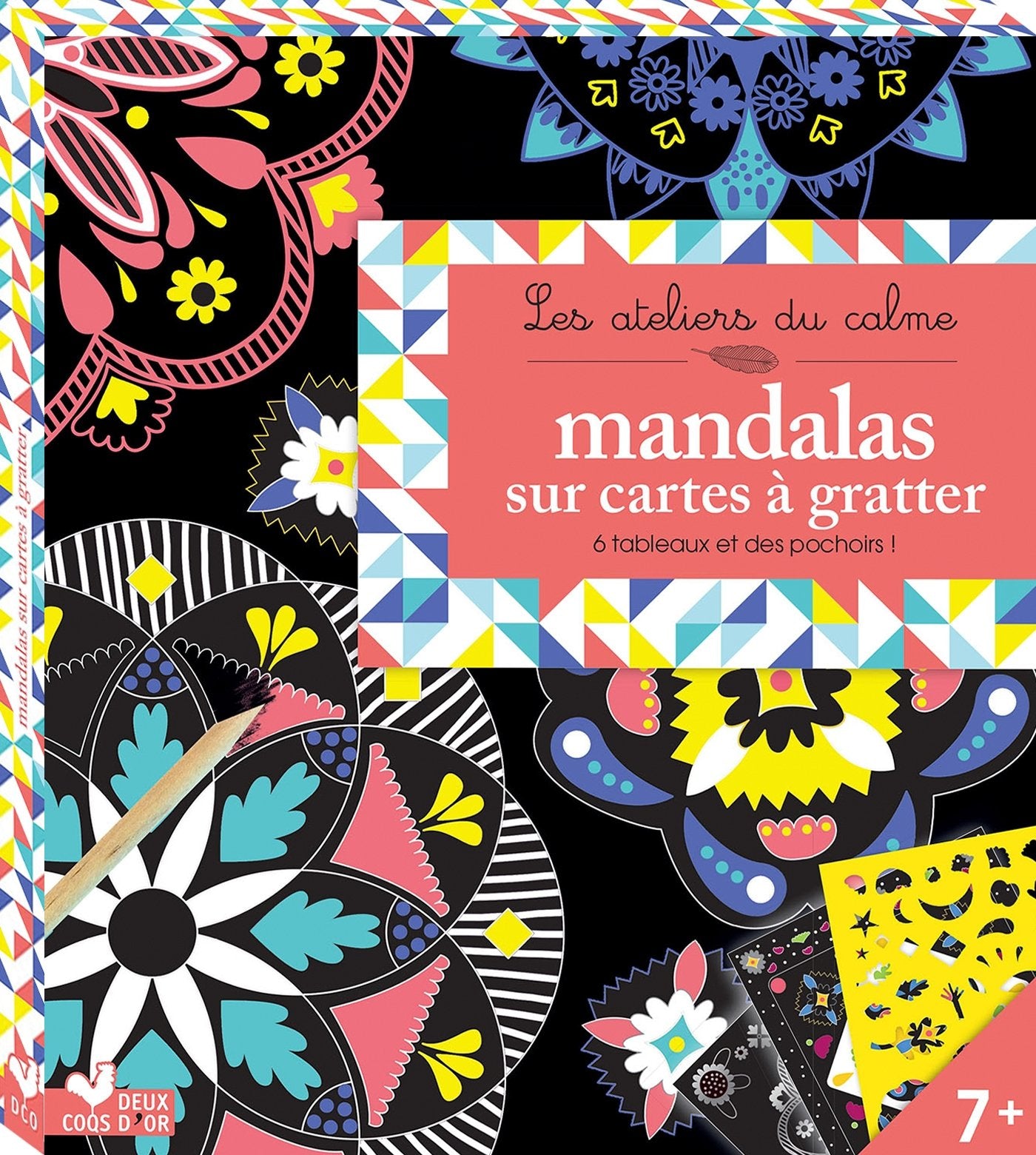 Mandalas sur cartes à gratter - boite avec accessoires Tiptoi & Games