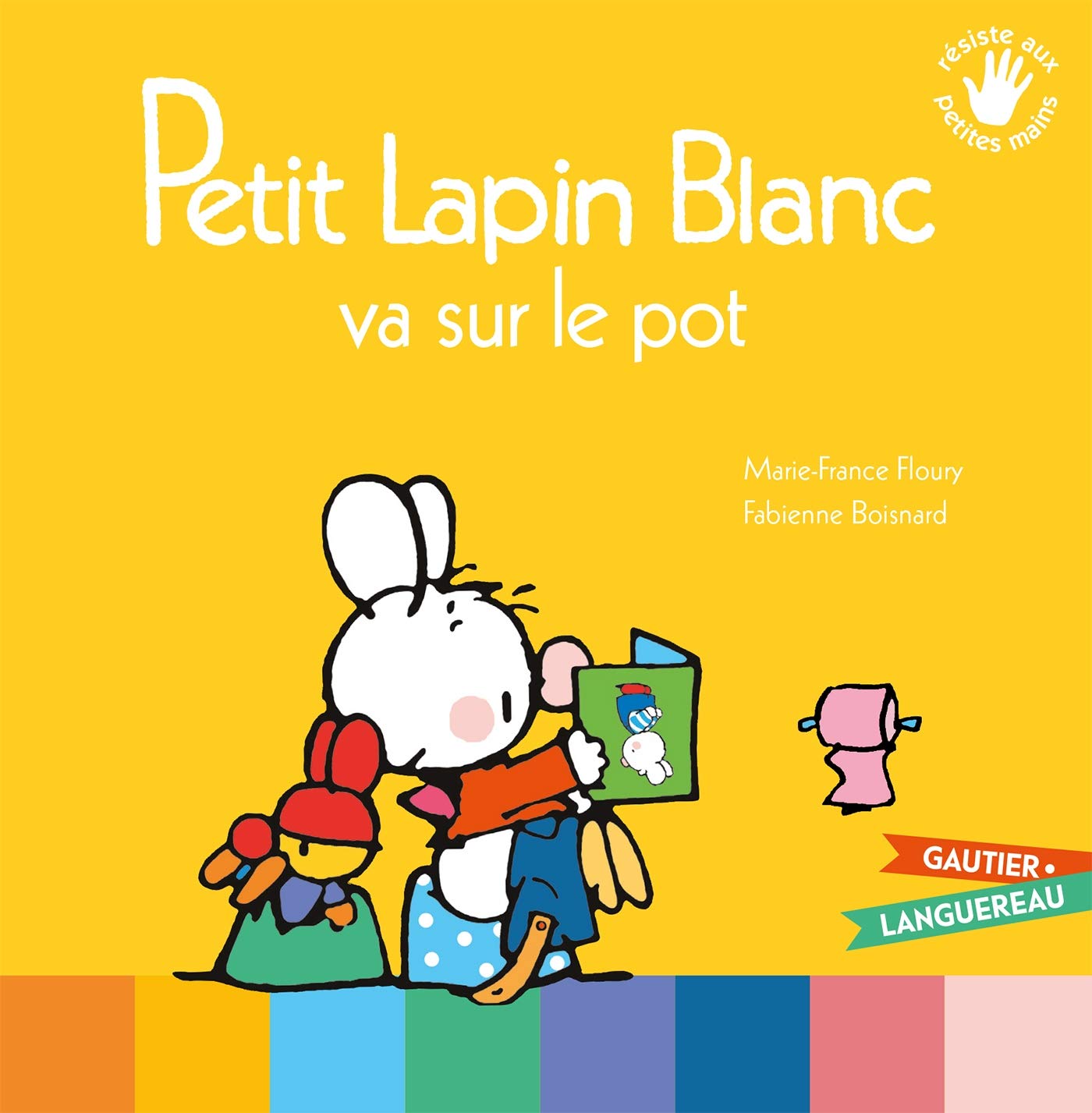 Petit Lapin Blanc va sur le pot book