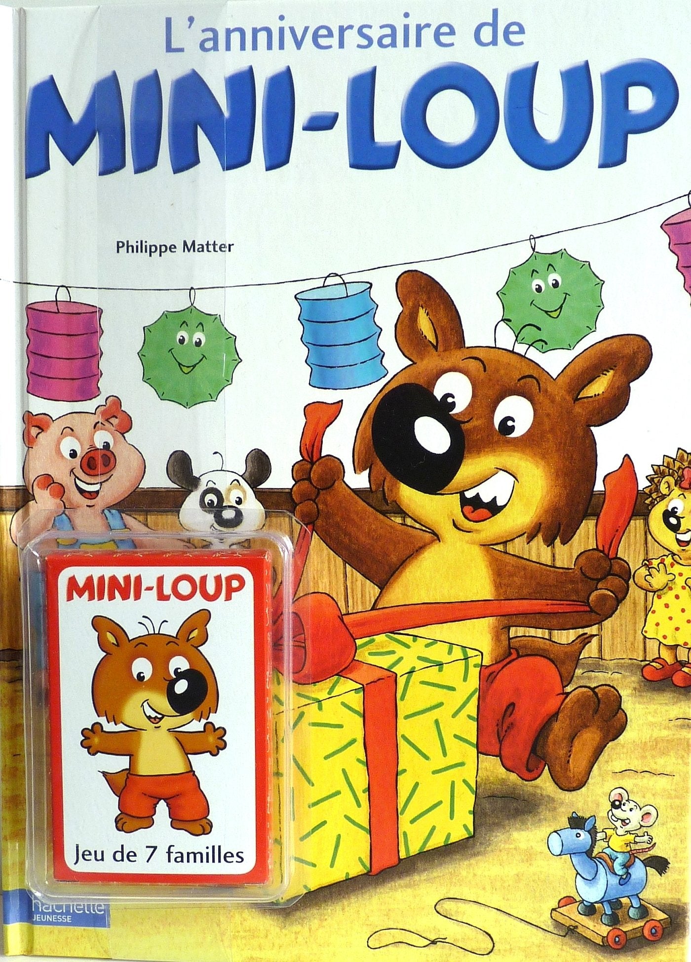 L'anniversaire de Mini-Loup + un jeu des 7 familles book