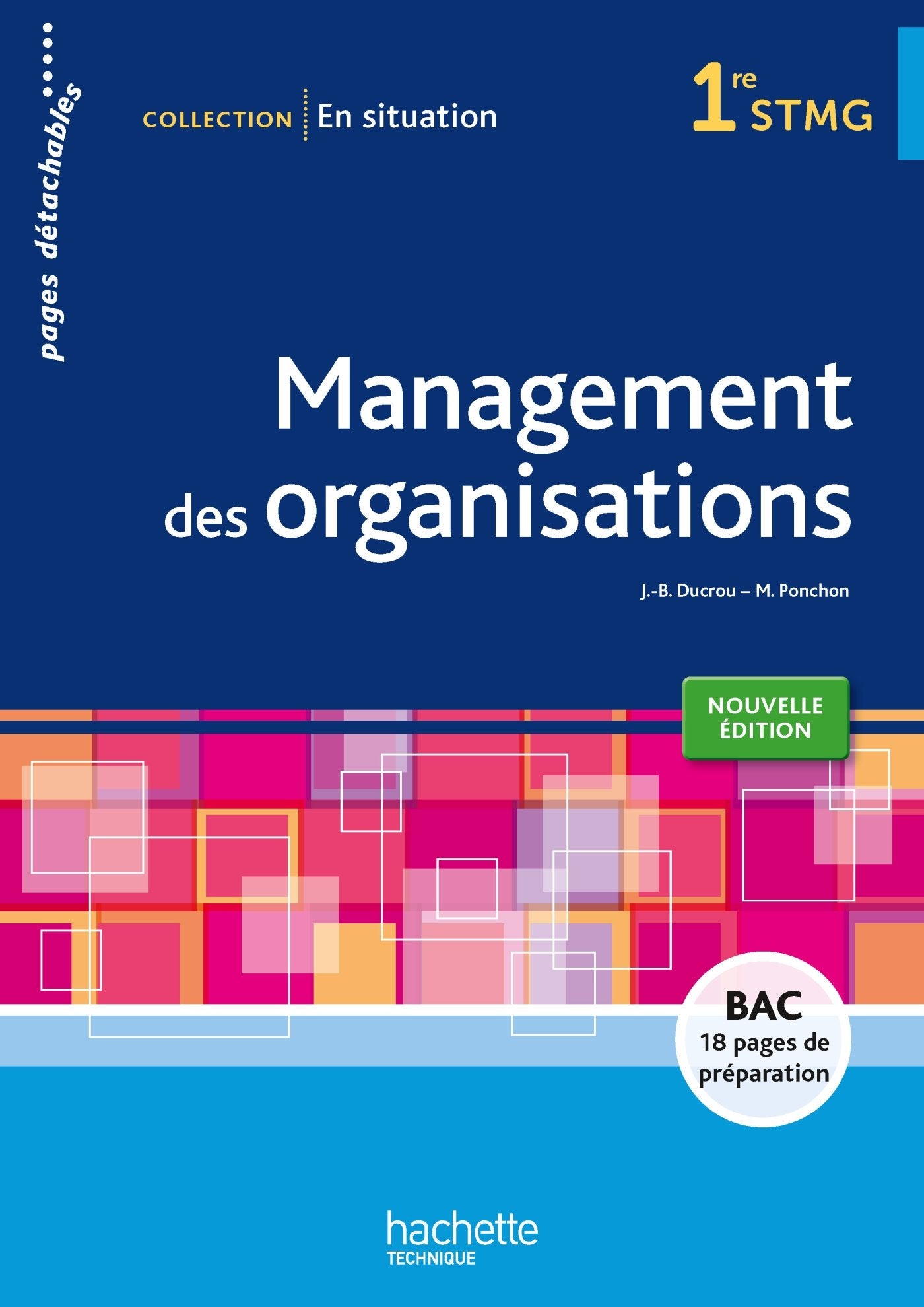 Management des organisations 1re STMG: Pages détachables book