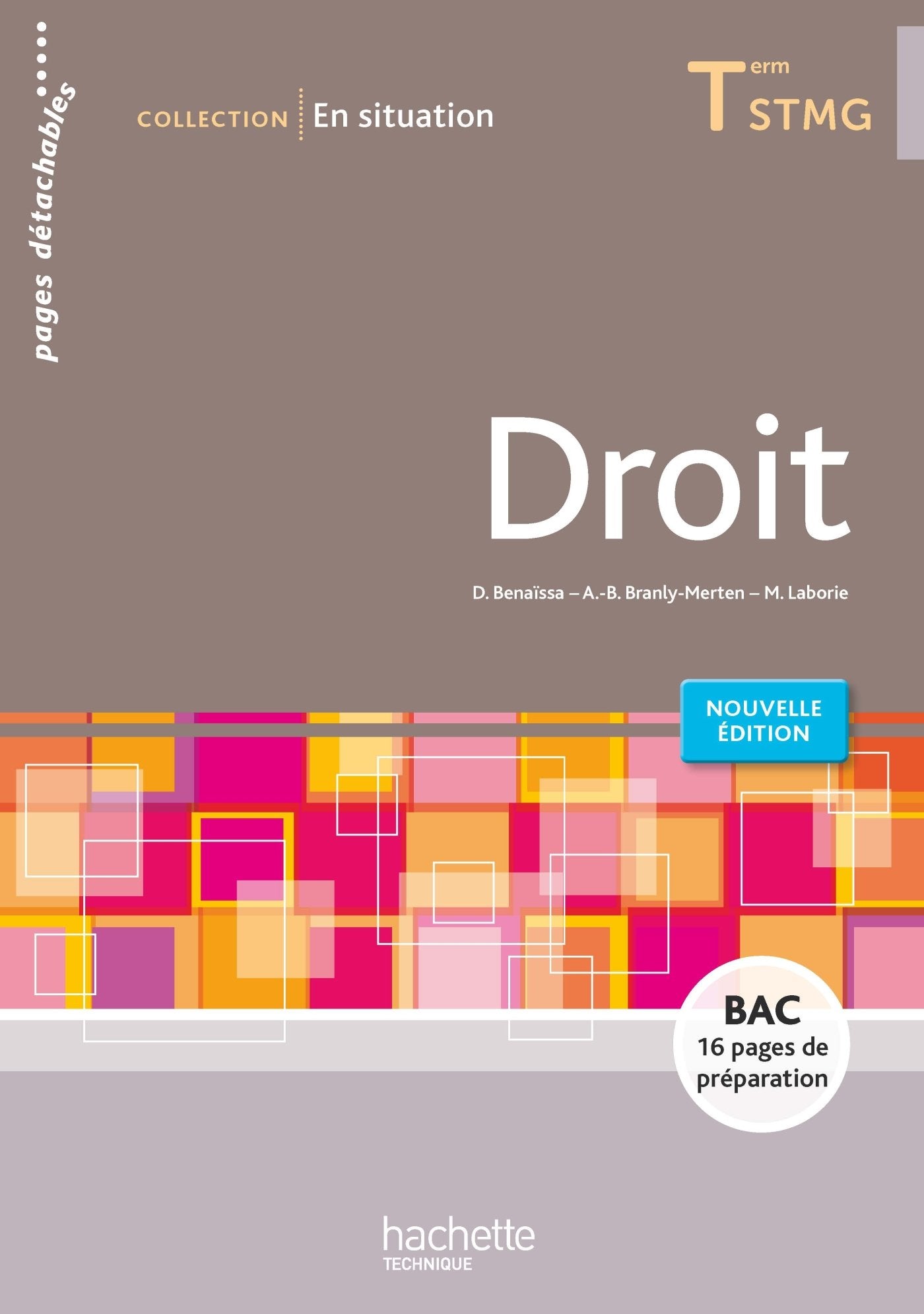 En situation Droit Terminale STMG - Livre élève - Éd. 2016 Professional & Reference Books