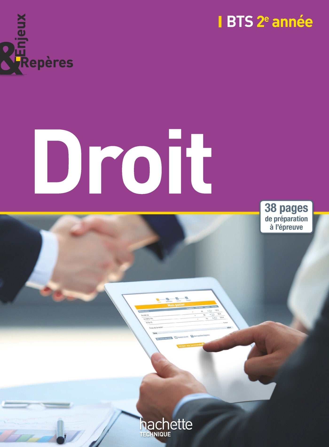Enjeux et Repères Droit BTS 2e année - Livre élève - Ed. 2015 book