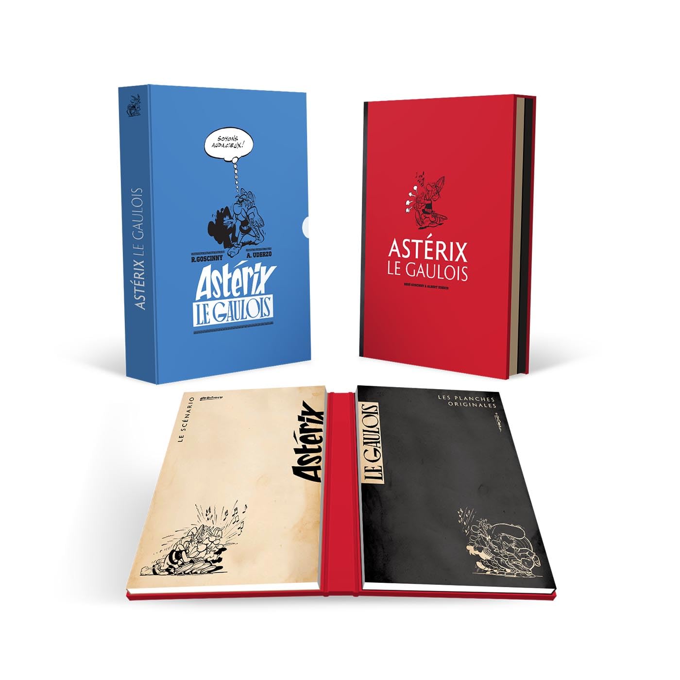 Asterix FR 01 Asterix Le Gaulois Coffret anniversaire 65 ans: Coffret édition anniversaire : Le scénario ; Les planches originales Manga