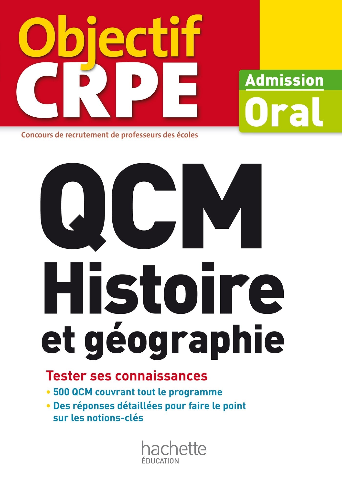 QCM Histoire et géographie: Oral CRPE book