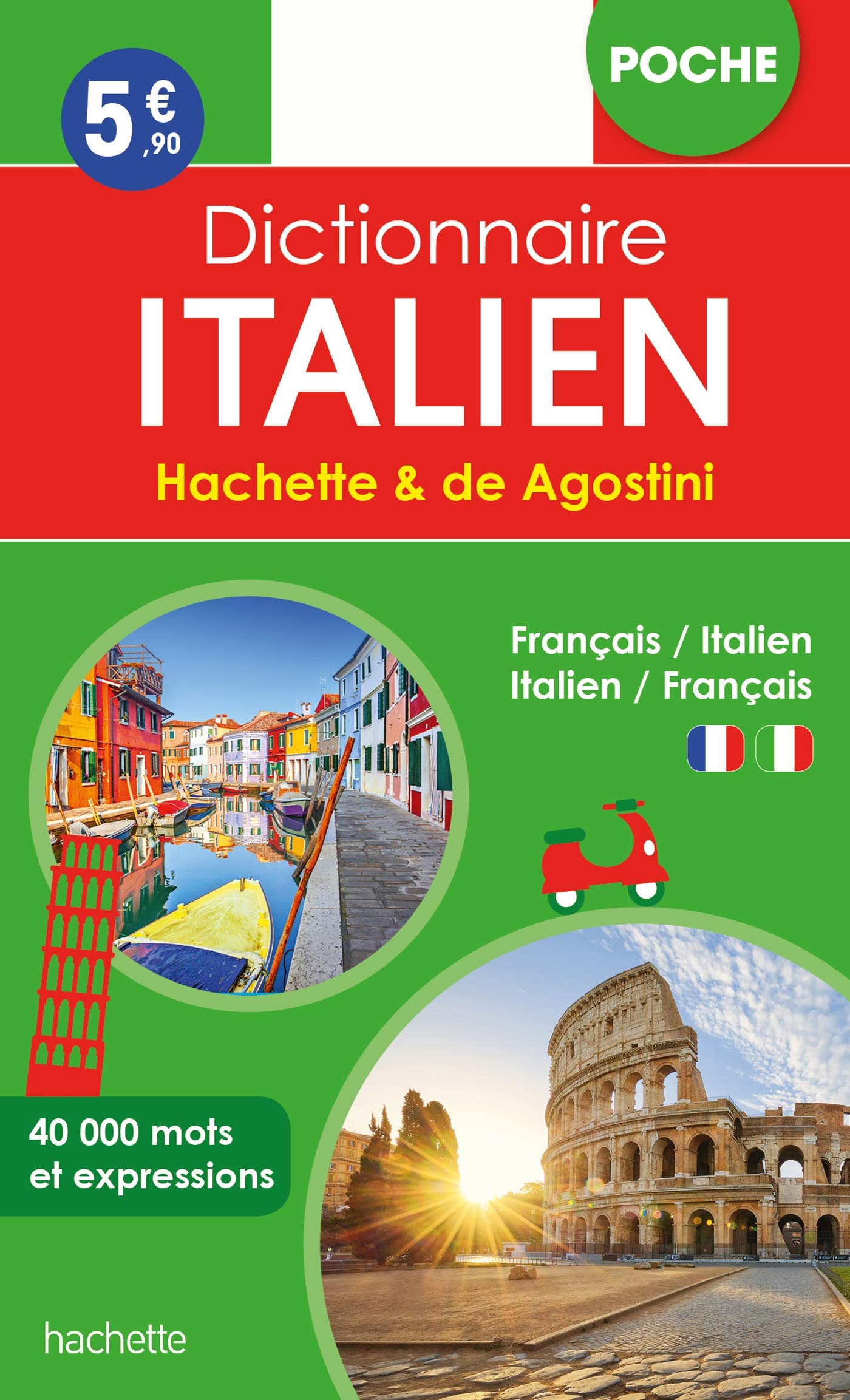 Dictionnaire Poche Hachette De Agostini - Bilingue Italien: Français-italien, italien-français Foreign Languages ​​& Dictionaries