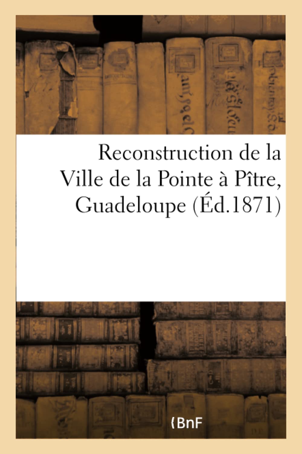 Reconstruction de la Ville de la Pointe à Pître, Guadeloupe book