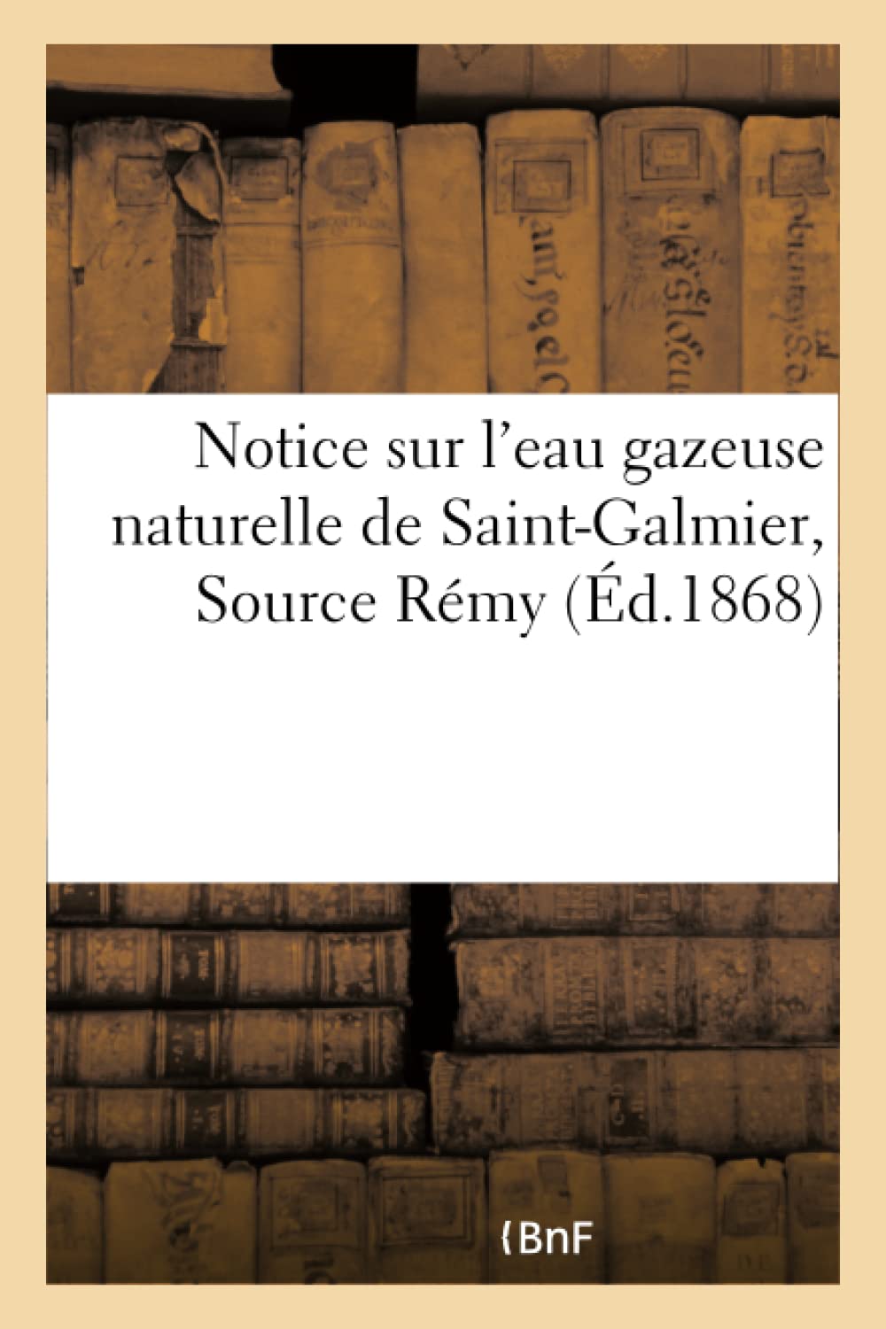 Notice sur l'eau gazeuse naturelle de Saint-Galmier, Source Rémy book
