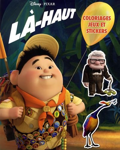 Là-haut: Coloriages, jeux et stickers book