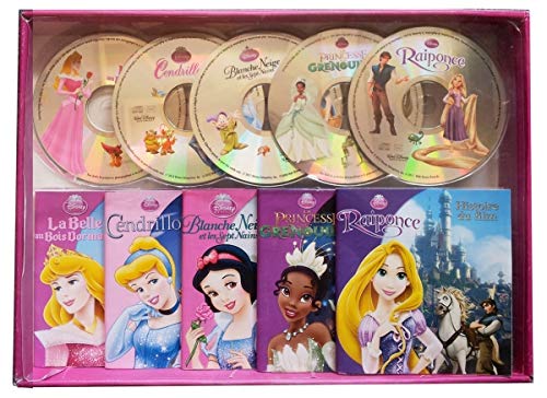 Mon coffret livres CD: La Belle au Bois Dormant ; Cendrillon ; Blanche-Neige et les Sept Nains ; La Princesse et la Grenouille ; Raiponce Books