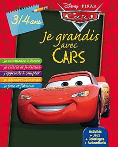 Je grandis avec Cars 3/4 ans book