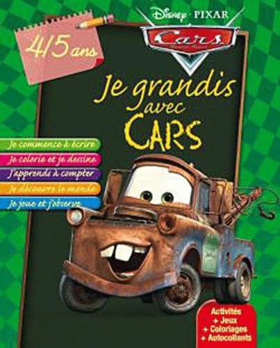 Je grandis avec Cars 4/5 ans Books