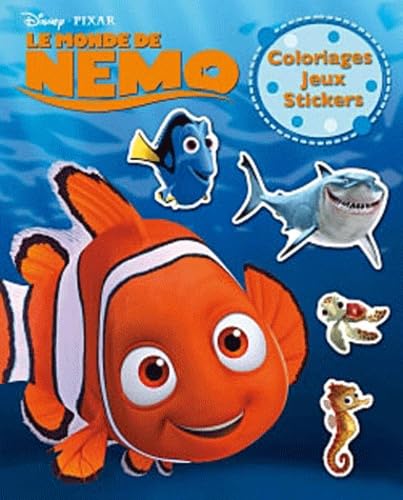 Le monde de Némo, coloriages, jeux et stickers book