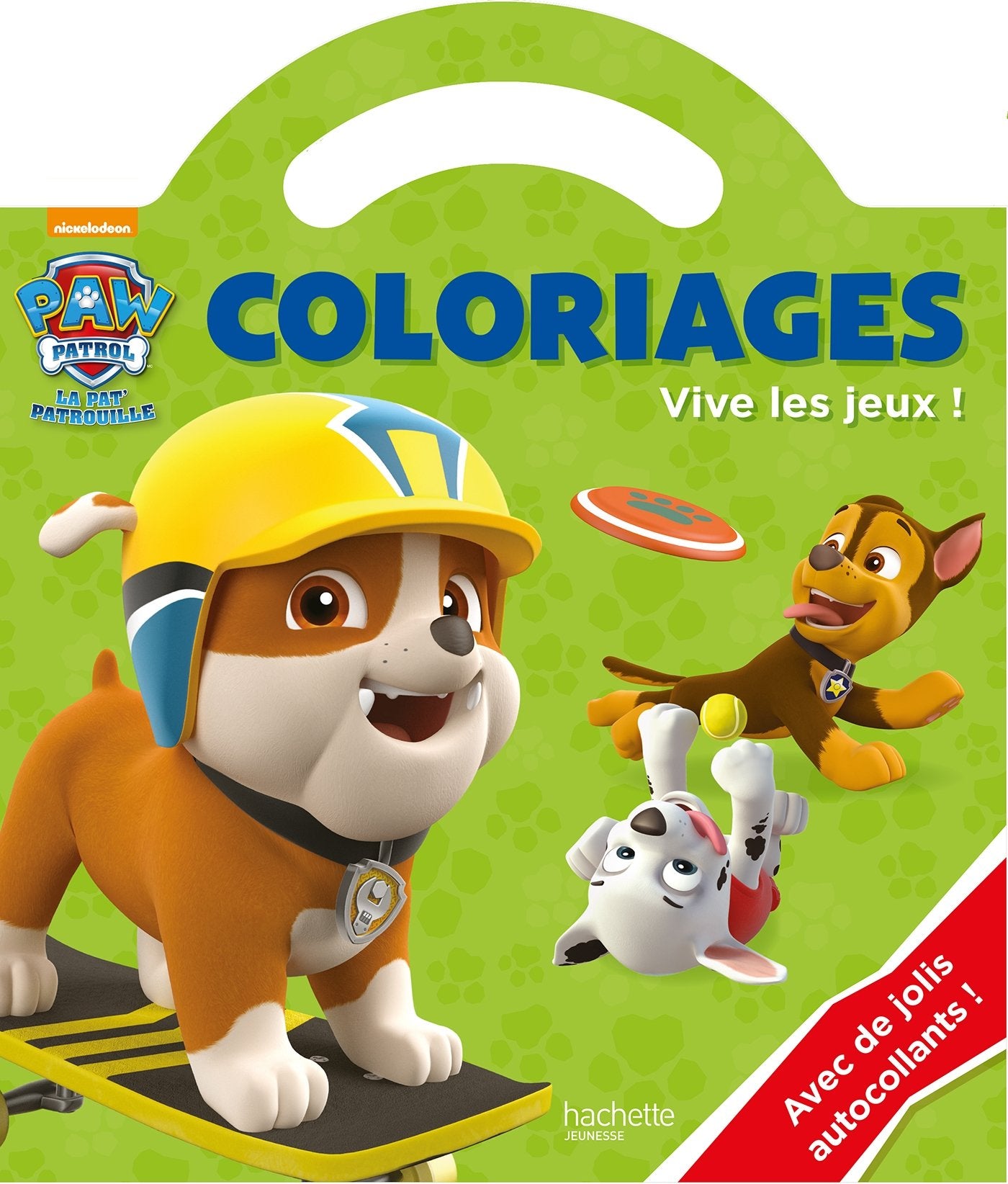 Paw Patrol Coloriages Vive les jeux book