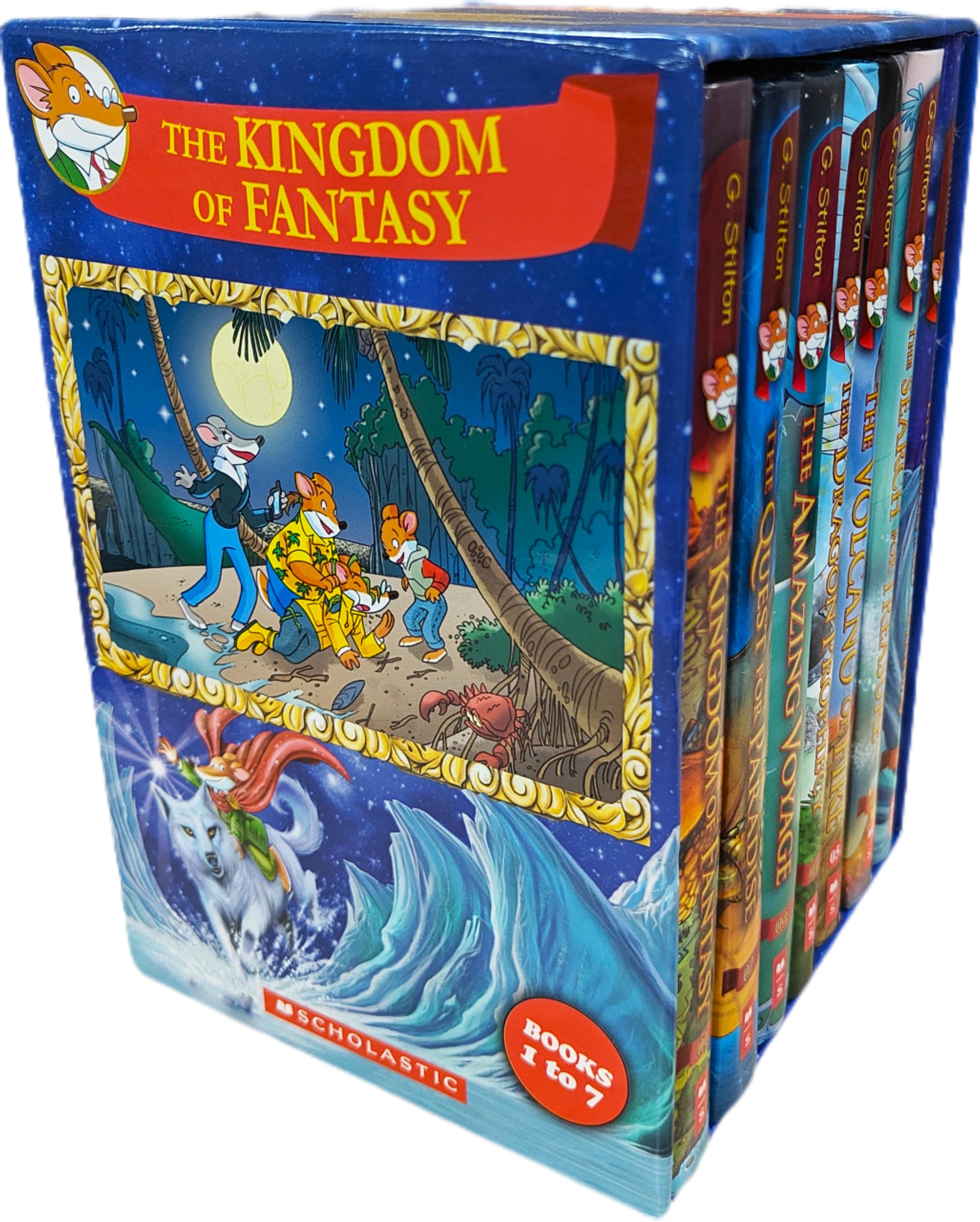 Scholastic Geronimo Stilton: The Kingdom Of Fantasy (Pack Of 7 Books) BOXED SETS Books