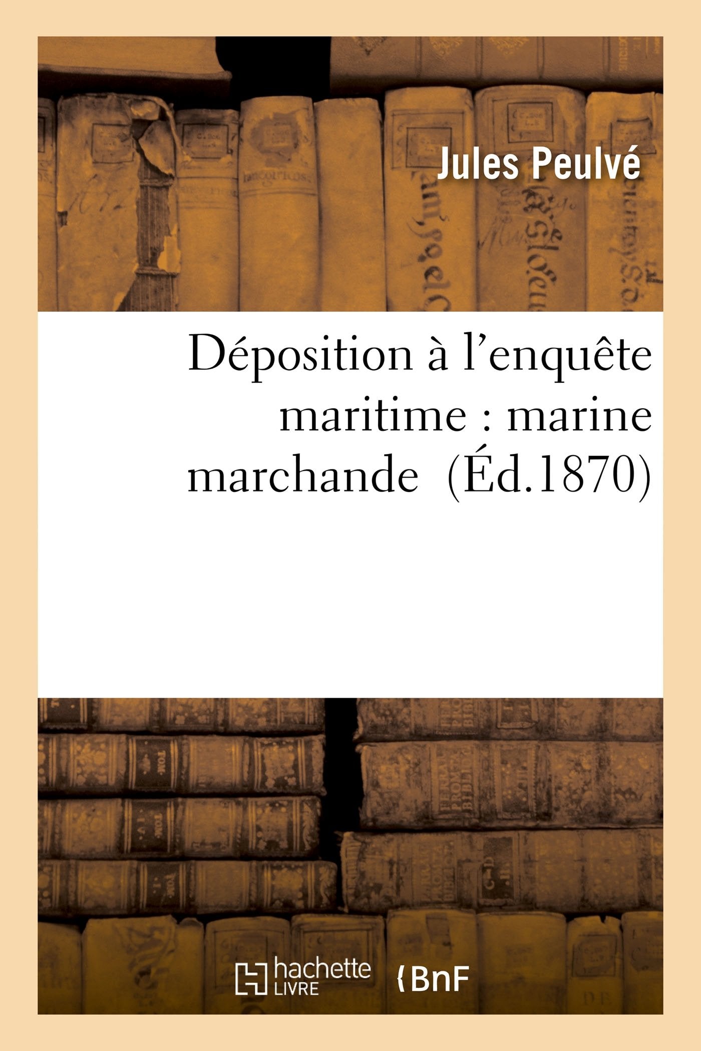 Déposition à l'enquête maritime : marine marchande book