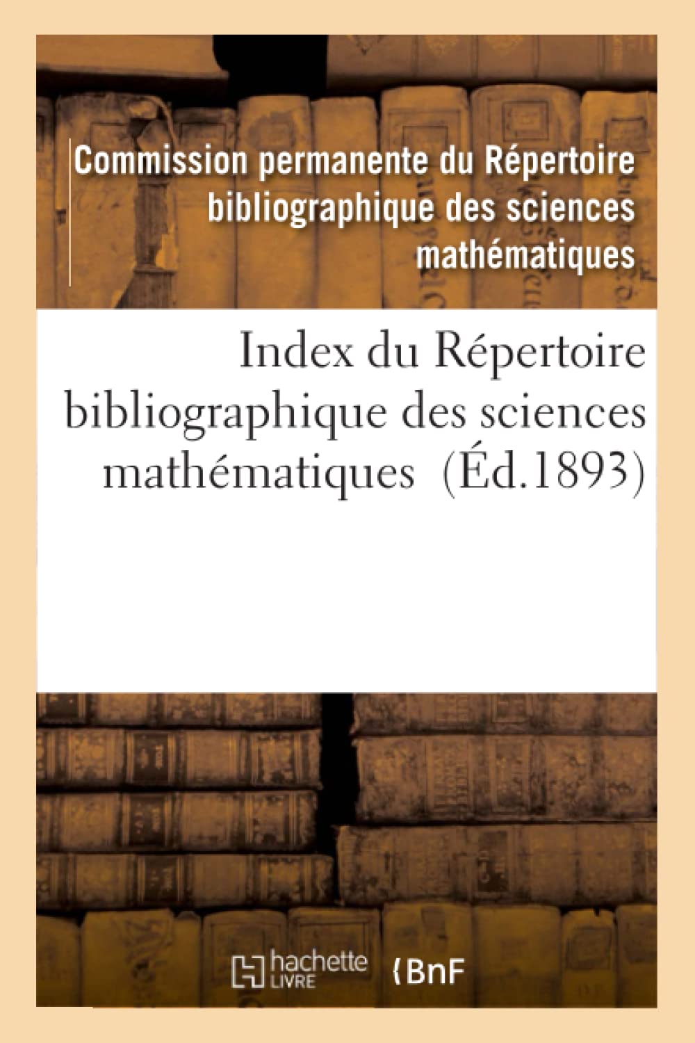 Index du Répertoire bibliographique des sciences mathématiques book