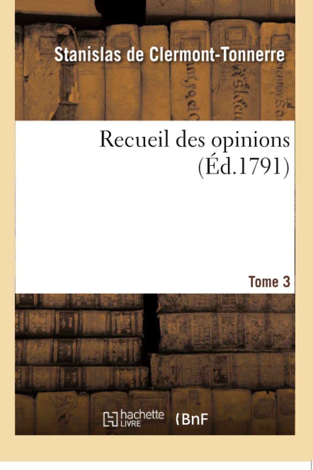 Recueil des opinions Tome 3 book