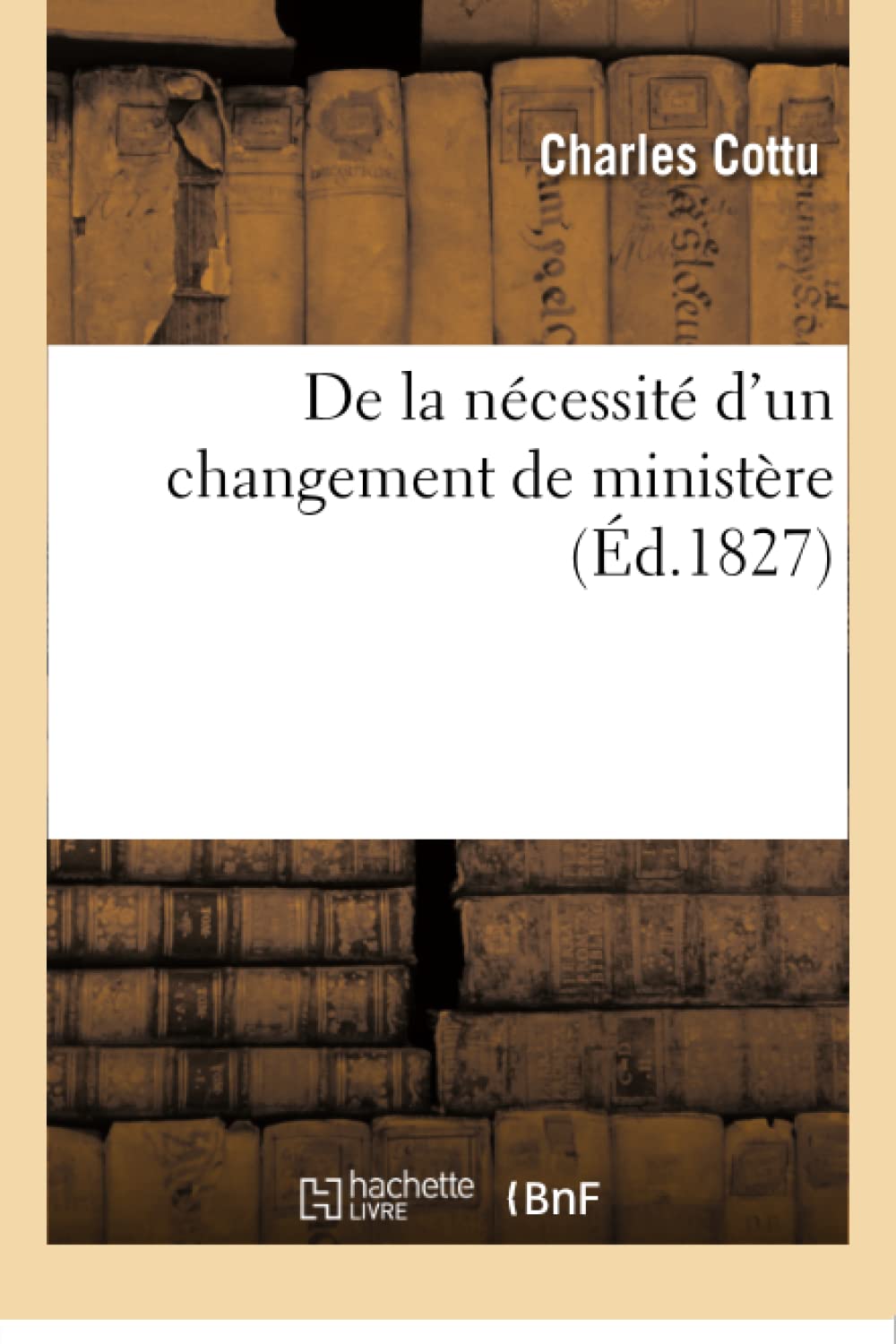 De la nécessité d'un changement de ministère book