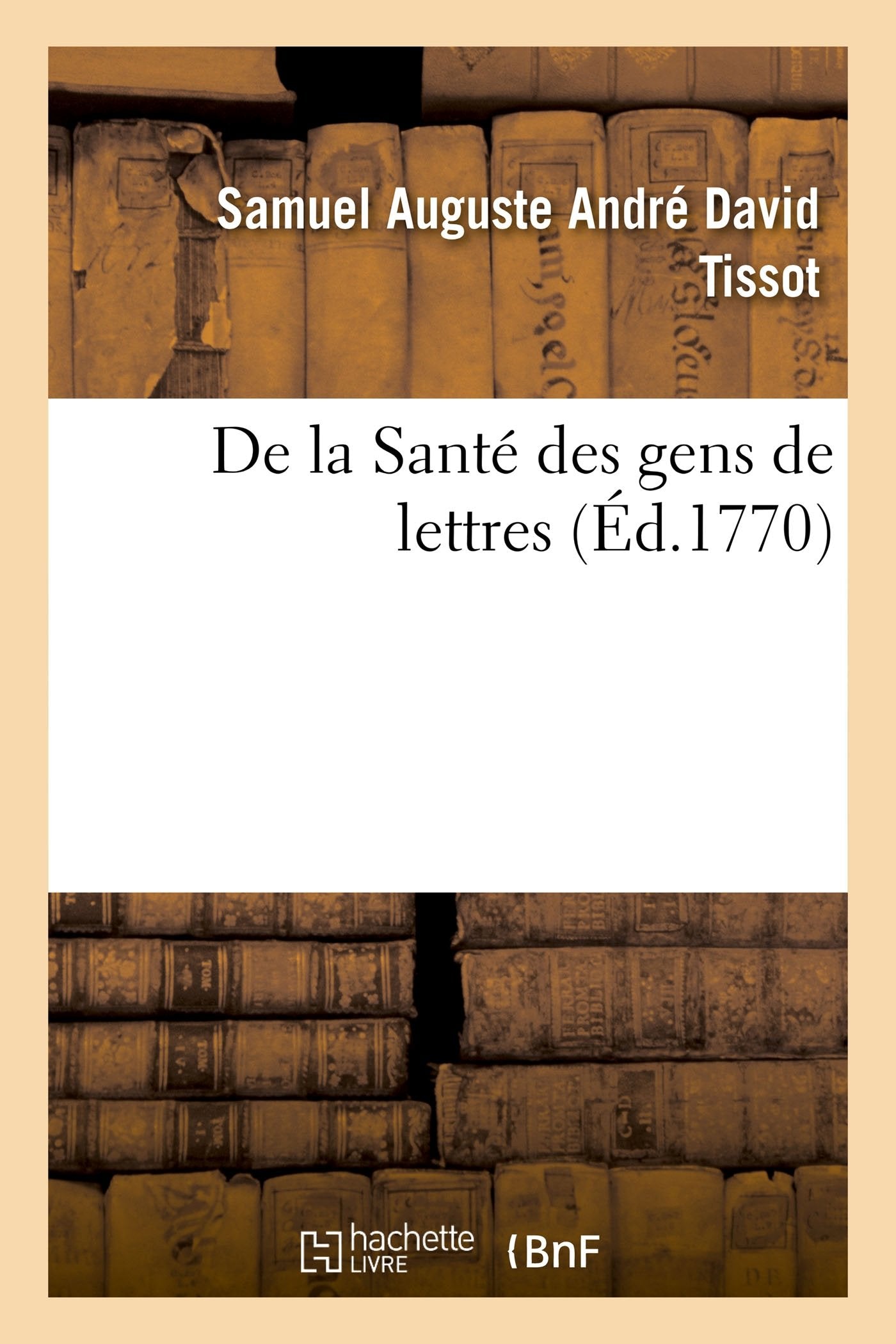 De la Santé des gens de lettres book
