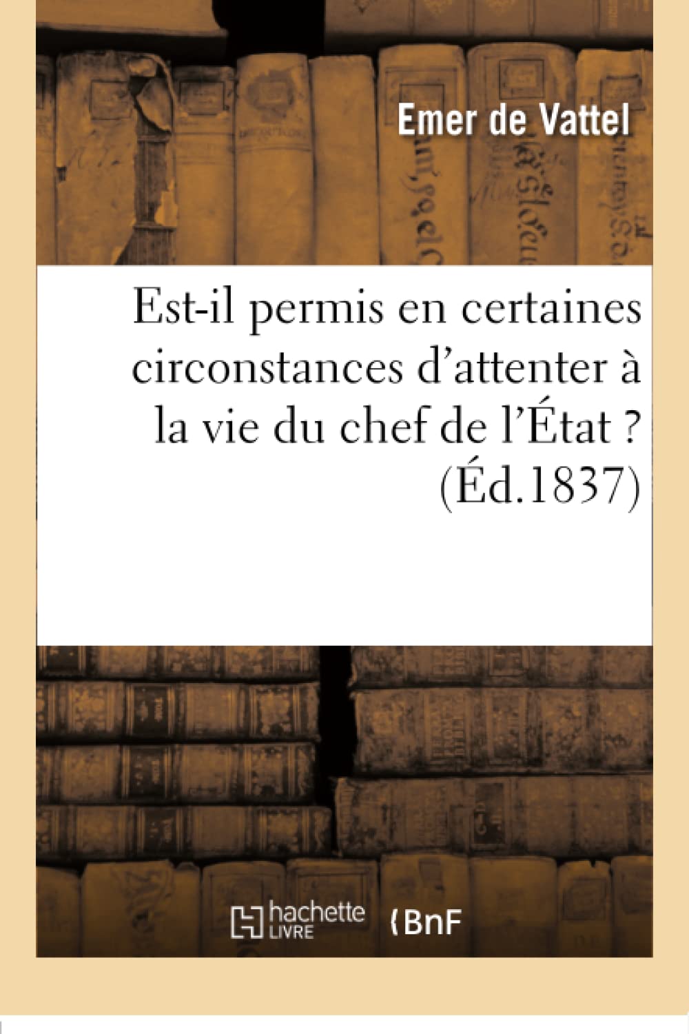Est-il permis en certaines circonstances d'attenter à la vie du chef de l'État ? book