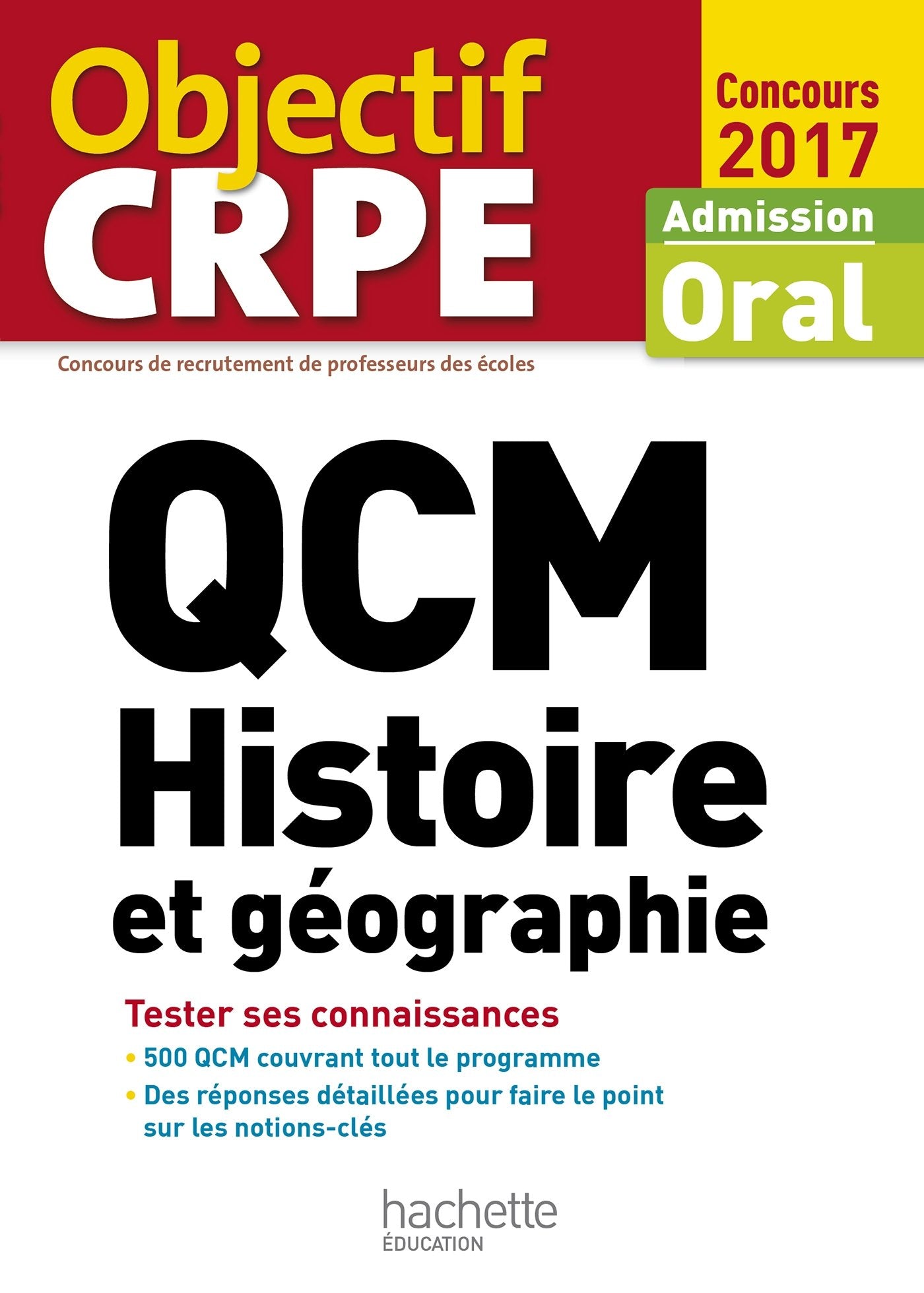 QCM Histoire et géographie: Admission oral Books