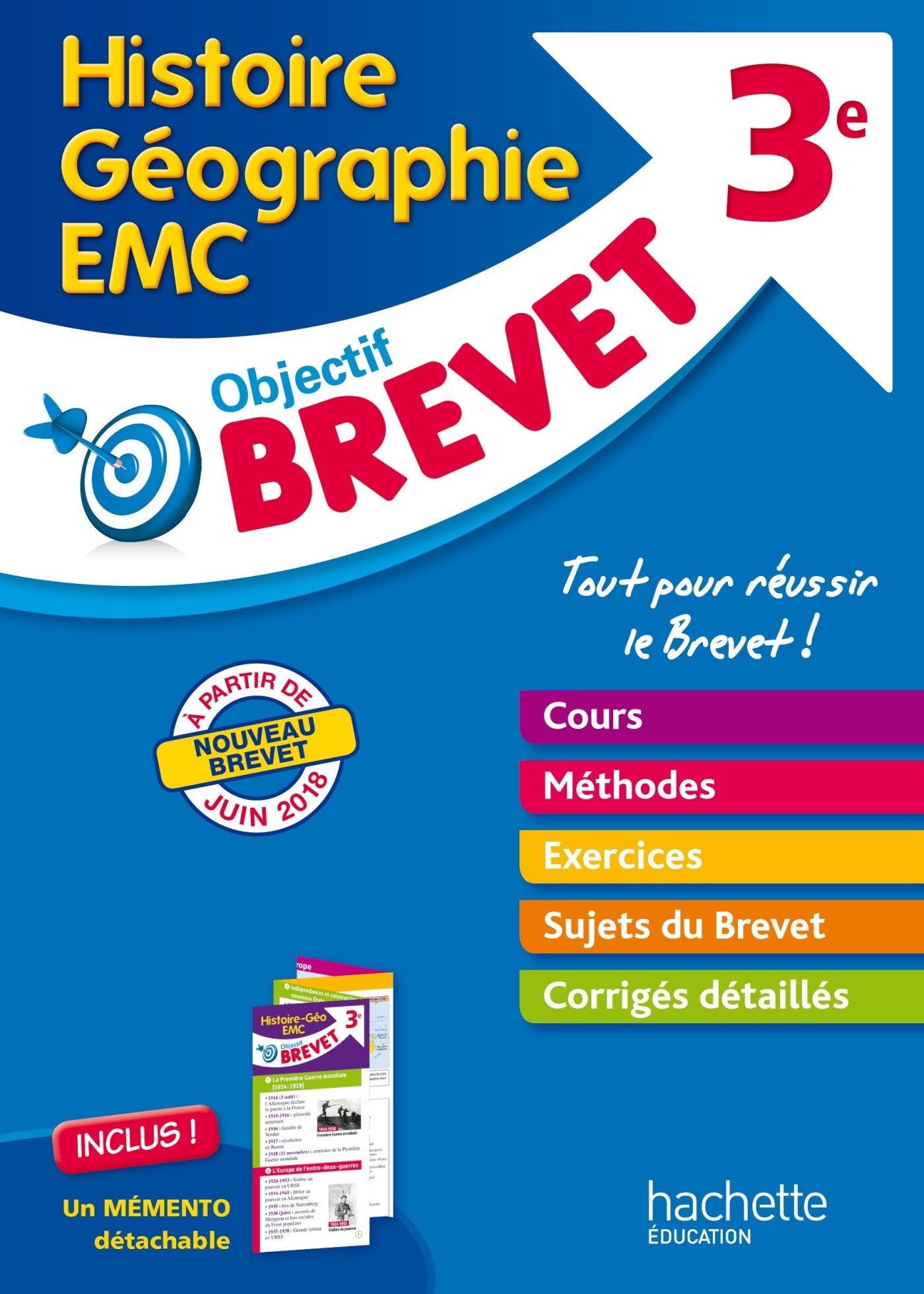 Objectif brevet - l'epreuve d'histoire-geographie-education civique book