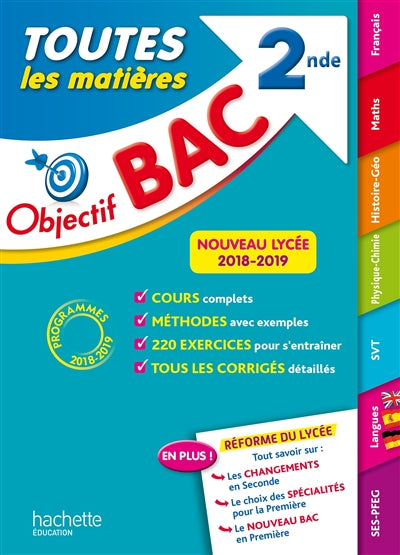 Product Image: Toutes les matières 2de : programmes 2018-2019