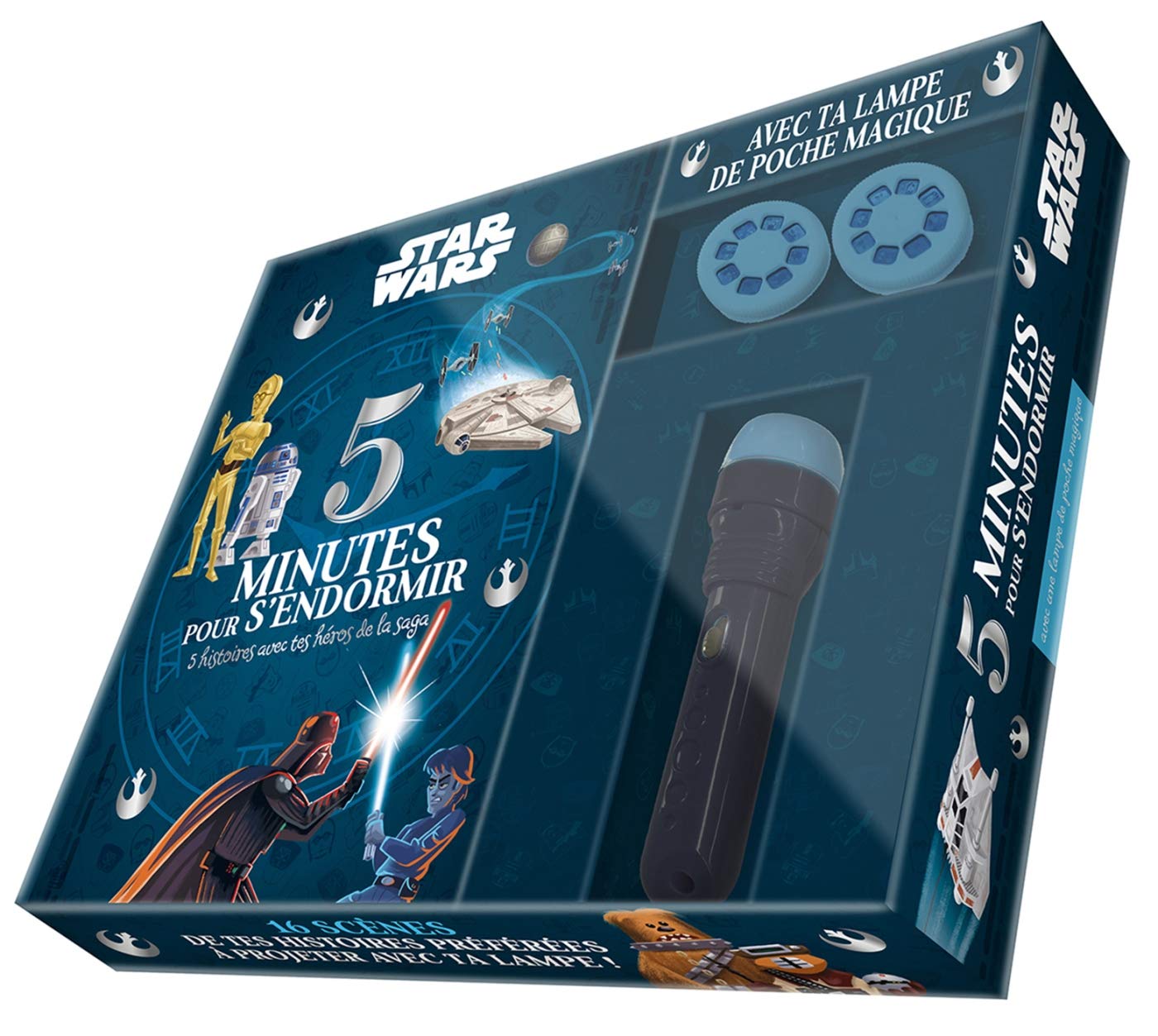 STAR WARS - Coffret 5 Minutes pour S'endormir - 5 Histoires avec tes Héros de la Saga: avec lampe projecteur Fairy Tales & Legends