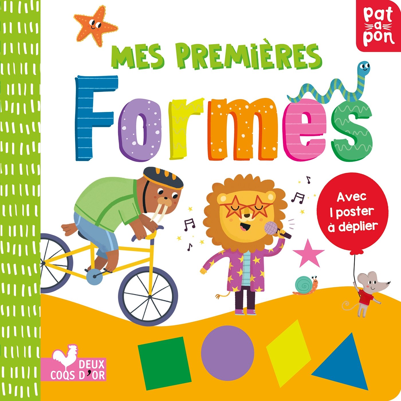Mes premières formes - livre avec poster à déplier book