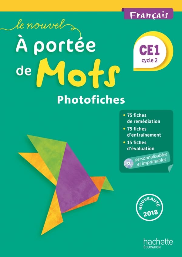 Le Nouvel A portée de mots - Français CE1 - Photofiches - Ed. 2018 book