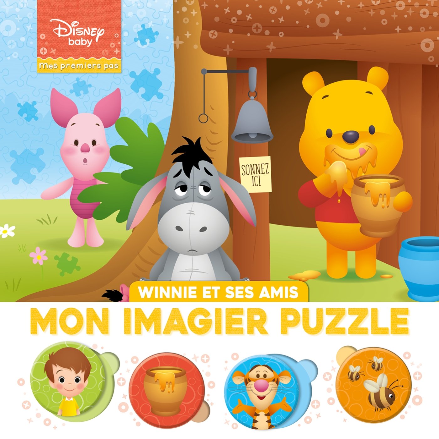 DISNEY BABY - Mes Premiers Pas - Mon Imagier Puzzle - Winnie et ses amis: 20 Pièces book