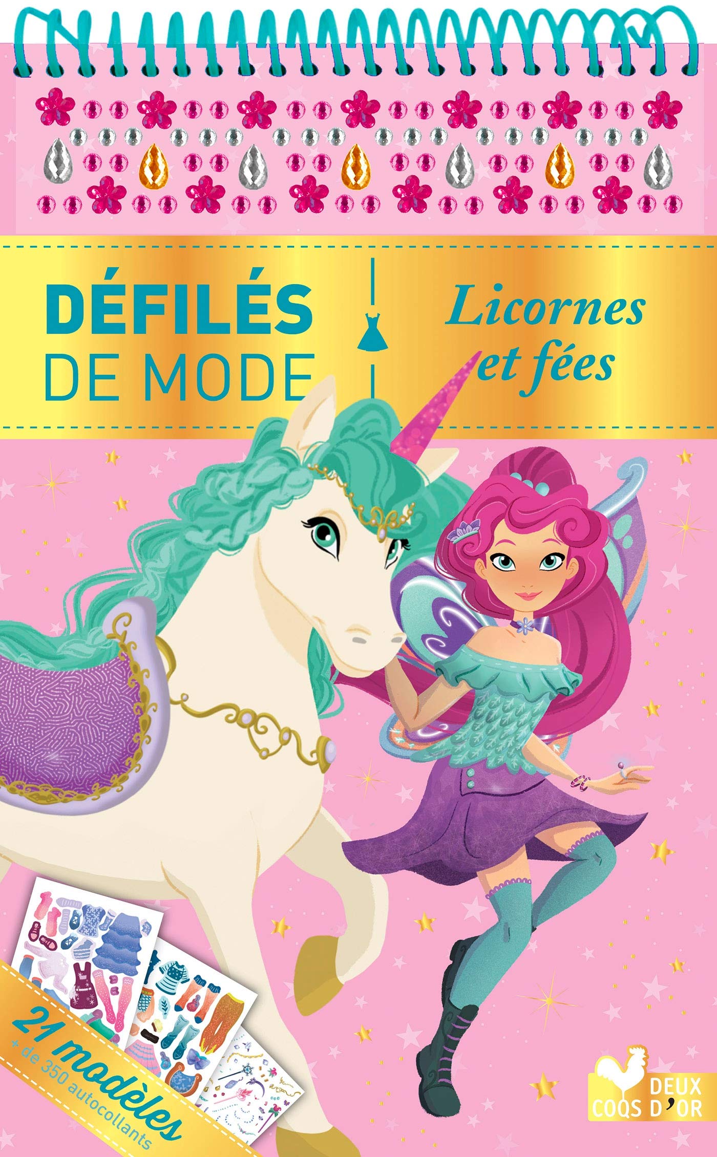 Licornes et fées - bloc à spirale book