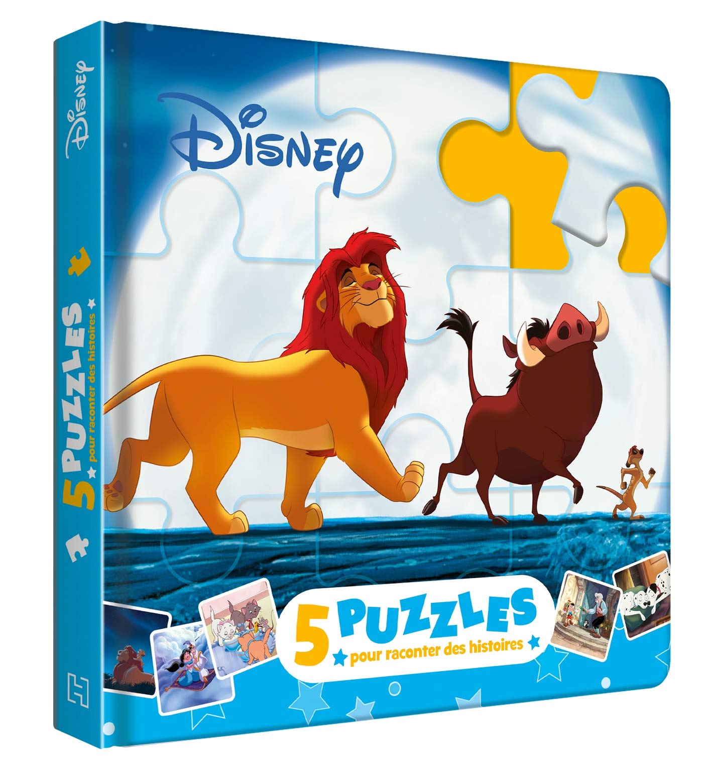 DISNEY - Mon Petit Livre Puzzle - 5 puzzles 9 pièces - Classiques book