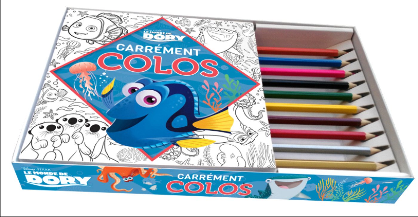 Carrément colos Le Monde de Dory: Livre + 12 crayons de couleurs book