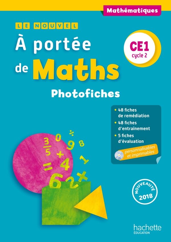 Le Nouvel A portée de maths CE1 - Photofiches - Ed. 2018 book