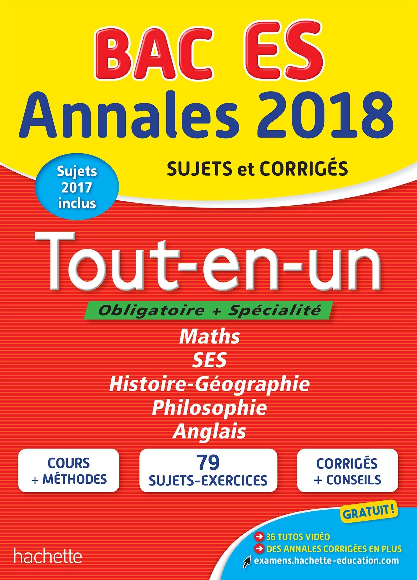 Annales Bac 2018 Tout-en-un Term ES book