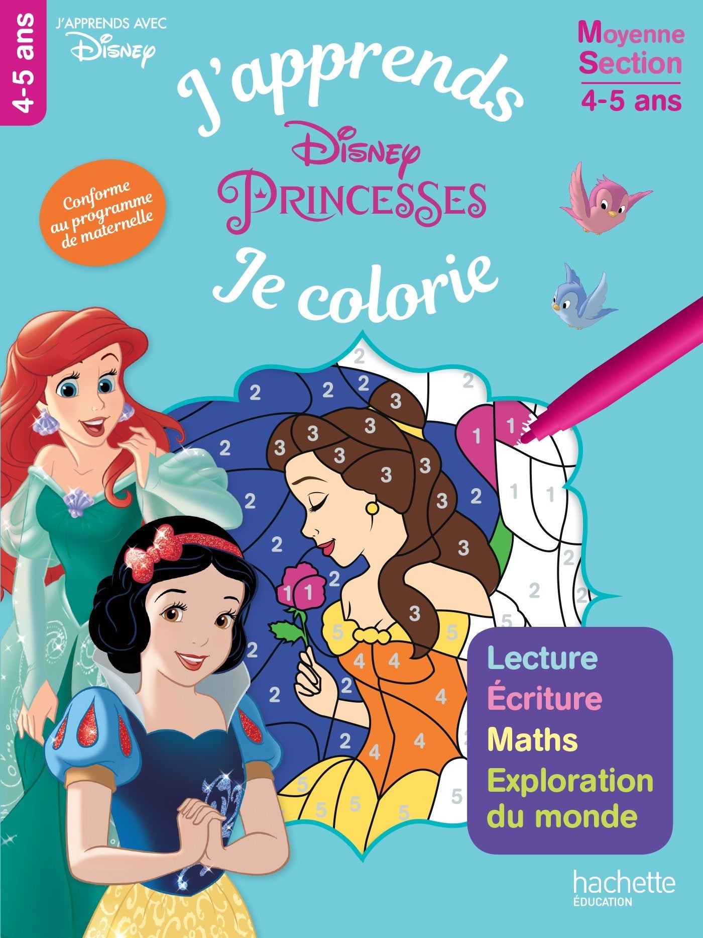 Les Princesses J'apprends tout en coloriant MS Tiptoi & Games