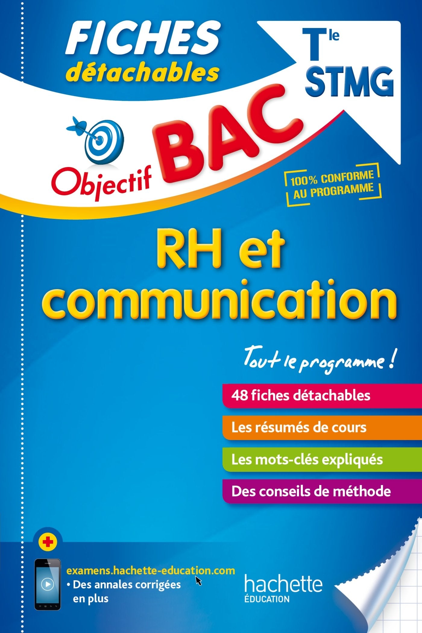 Objectif Bac Fiches détachables RH et Communication Term STMG Professional & Reference Books