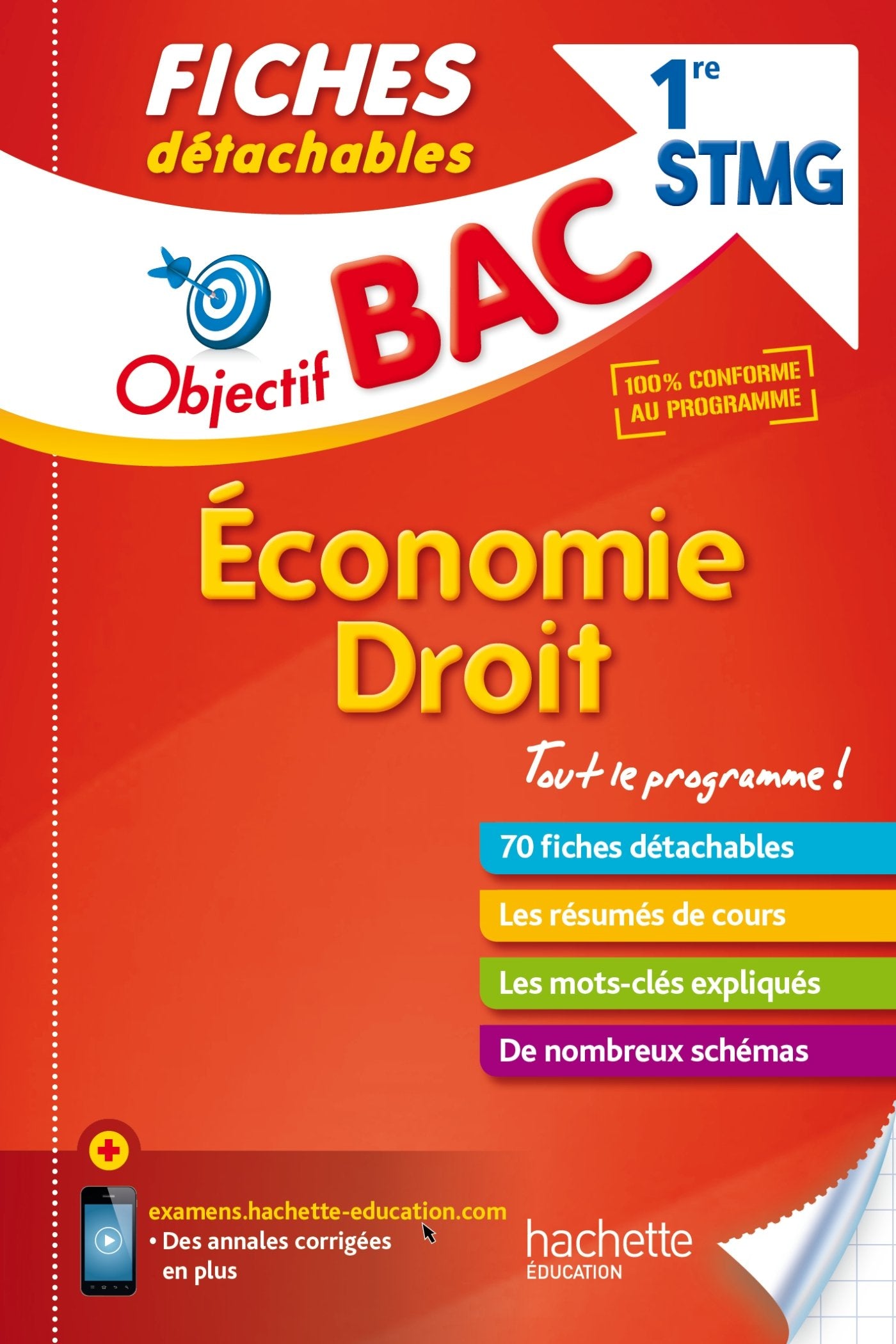 Objectif Bac Fiches Détachables Eco-Droit 1ère STMG Professional & Reference Books