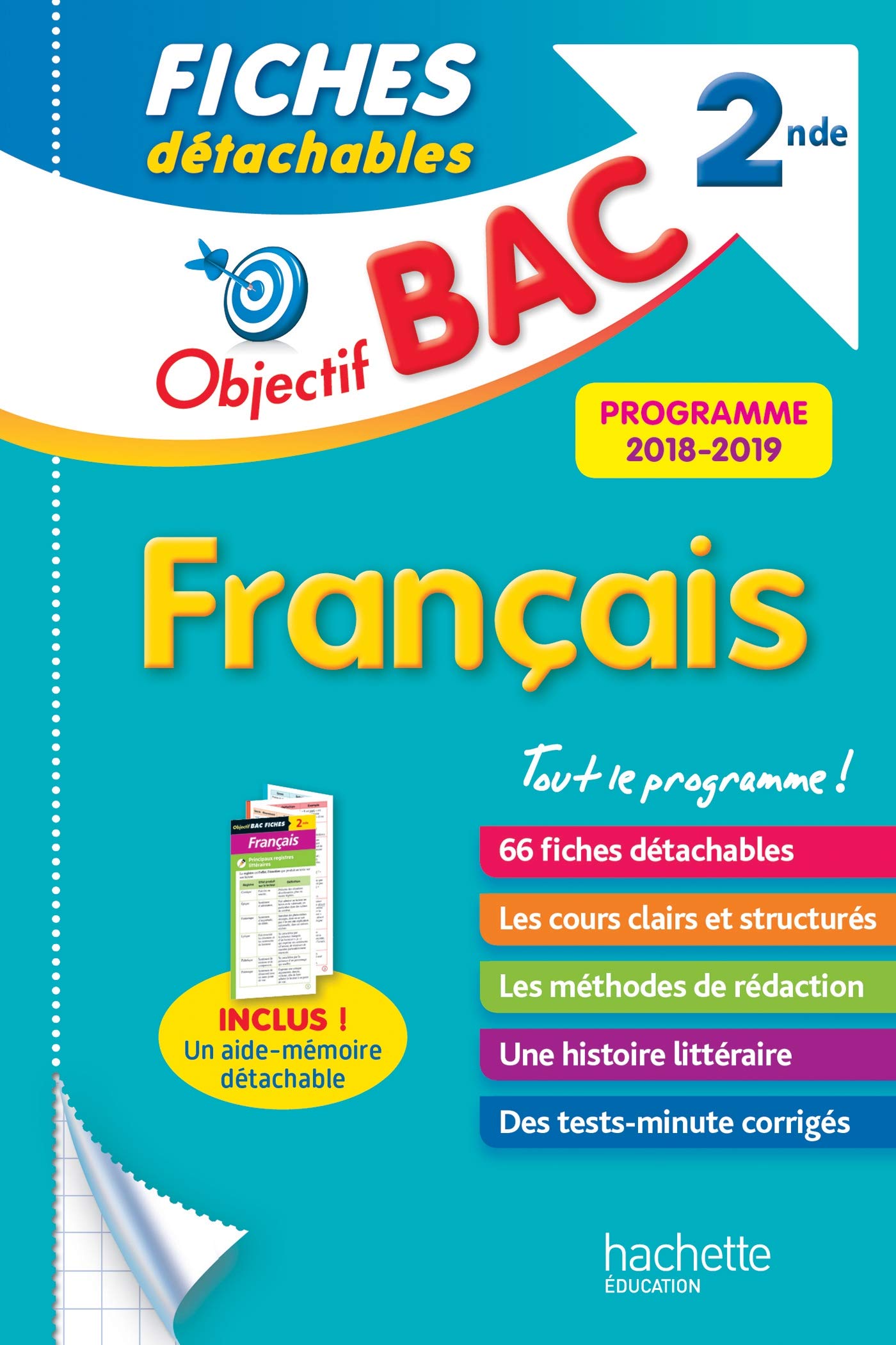 Objectif BAC Fiches détachables Français 2nde Professional & Reference Books